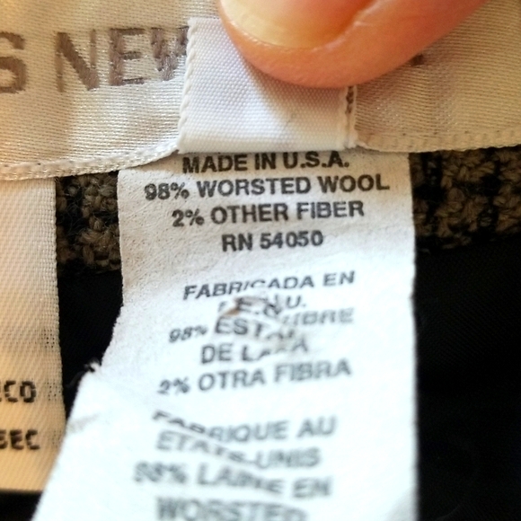 Jones New York Women's Wool Skirt, Gray and black checkered, US size 14 - Picture 7 of 7